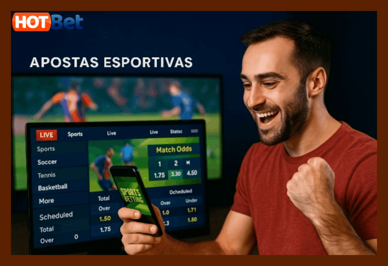 Aposte em apostas esportivas no cassino online HOTBET